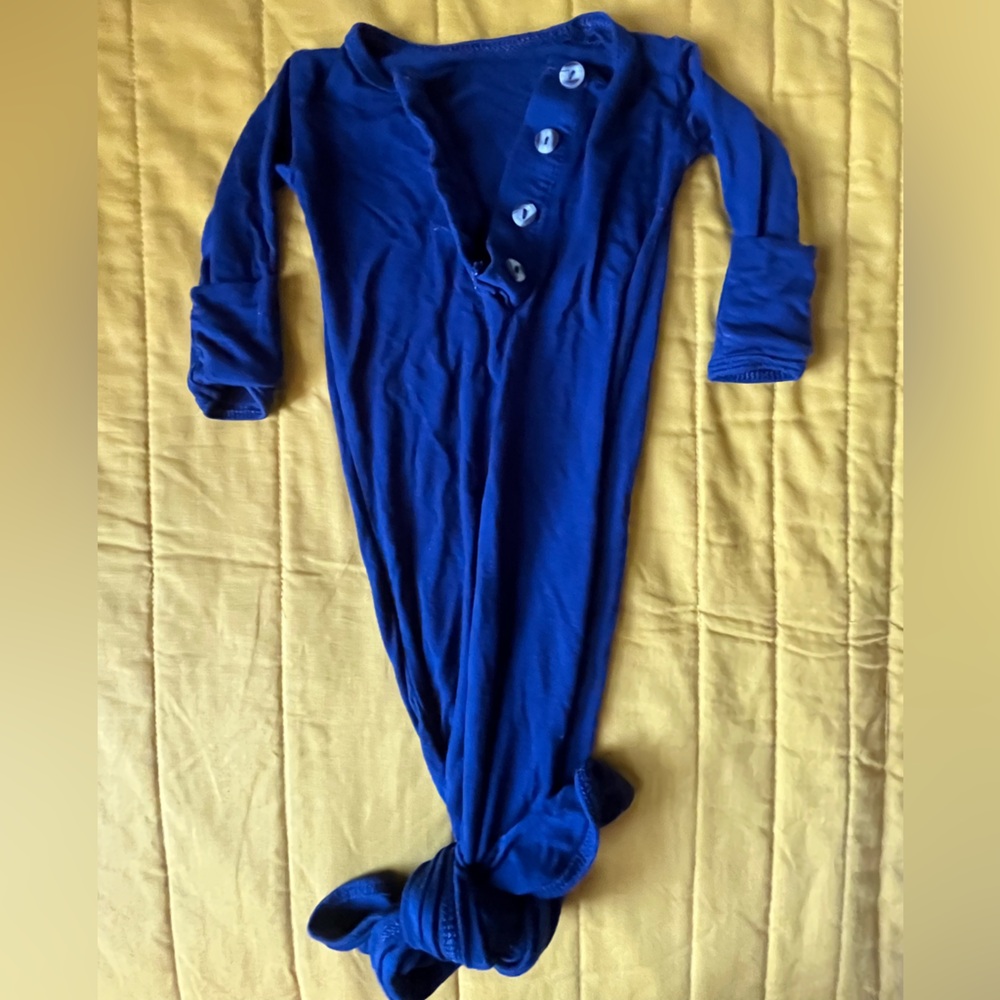 Cobalt blue Lou Lou knotted gown